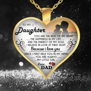 New Heart Daughter Pendant with Free 18" Chain!